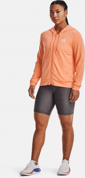 Джемпер Under Armour RIVAL TERRY FZ HOODIE 1369853-868 р. XS помаранчевий