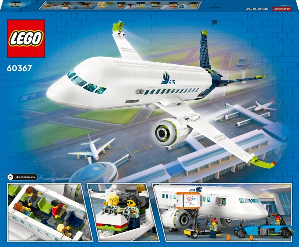 Конструктор LEGO City Пасажирський літак 60367