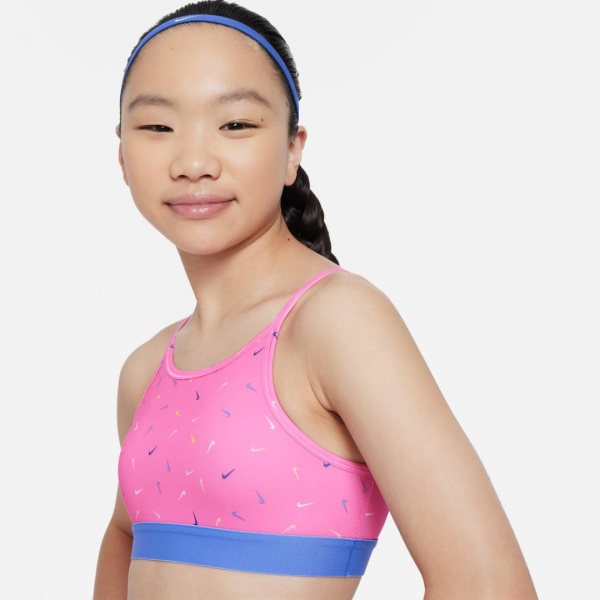 Бра Nike G NK ONE BRA LOGO PRINT FD4852-675 р.XS рожевий