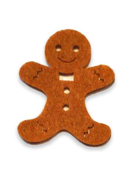 Набор декоративный «Пряничный человечек» 5 см 6 шт. Діамантові ручки