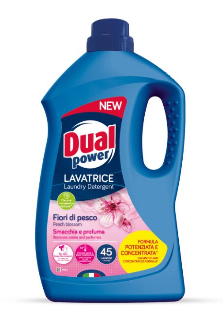 Гель для машинной и ручной стирки Dual Power для белого и цветного белья Fiori di Pesco 1,8 л