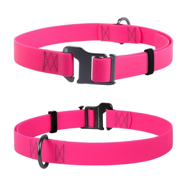 Ошейник WAUDOG Waterproof водостойкий 2,5х35-70 см розовый