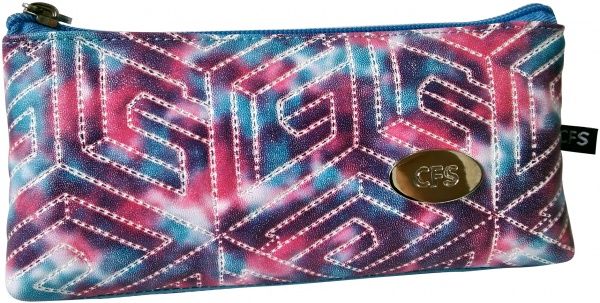 Пенал школьный Cosmic CF86656 Cool For School розовый с синим