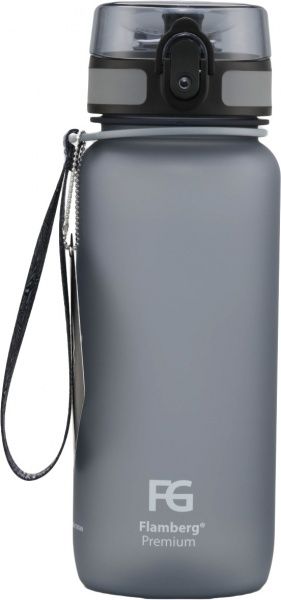 Бутылка для воды City 650 мл серый Flamberg