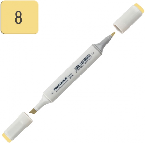 Маркер спиртовой FINECOLOUR Sketch EF100-8 желтоватый 