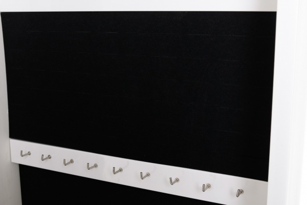 Підлогове дзеркало із секцією для зберігання аксесуарів M36A 3600x12300 мм білий 