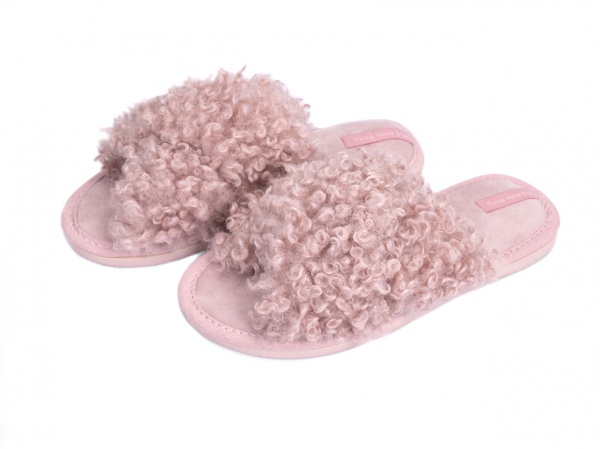 Тапки домашние Twins HS-LUX меховые р.40 розовый Lari 