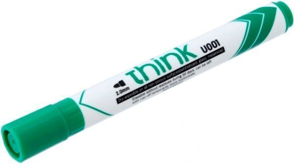 Маркер для білої дошки Deli Think 2 мм EU001 50 зелений 