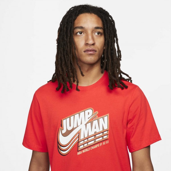 Футболка Jordan M J JMPMN SS GFX CREW DC9773-673 р.2XL червоний