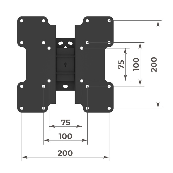Крепление для телевизора HausMark TWBR-22 поворотно-наклонные 21