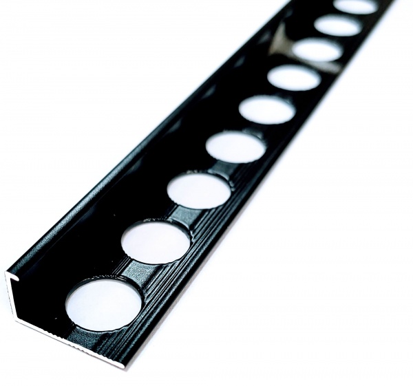 Уголок для плитки Braz Line алюминий BLB-5404-75-9017-K.27 2,7 м черный 