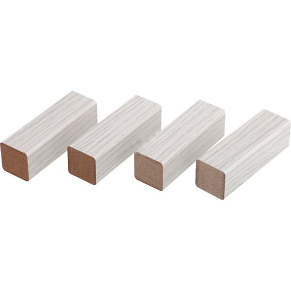 Комплект столбиков ОМиС 4 шт 80x25x25 мм дуб бьянко