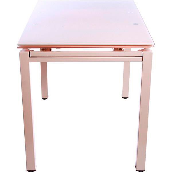 Стол обеденный Crystal capuchino раскладной 1700/1100х700х8 мм капучино