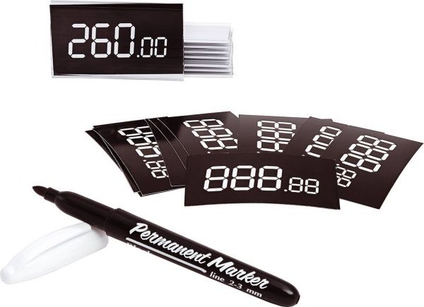 Набор ценников с держателем, 36 шт. EASY PRICER #3