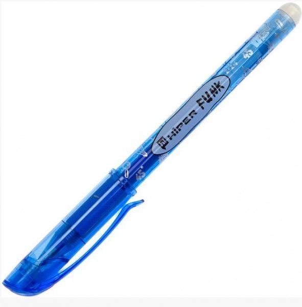 Ручка гелева Hiper самостираюча Funk HG-215 колір синій 