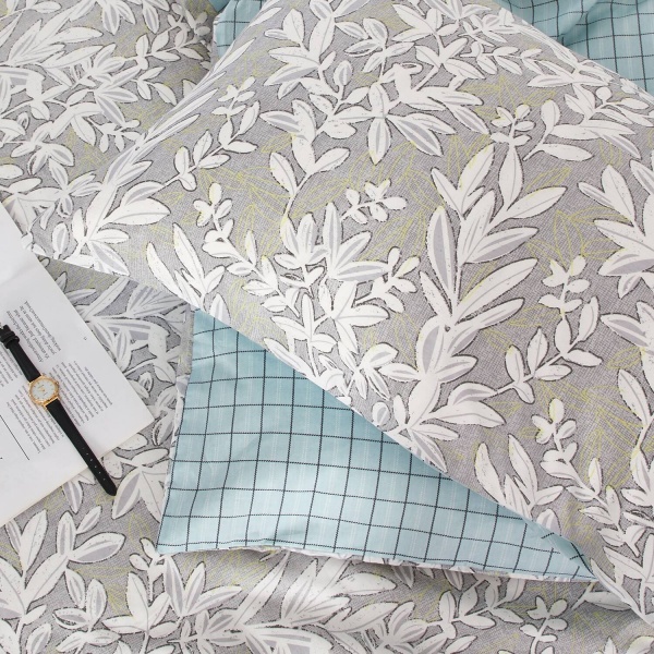 Комплект постельного белья Ribera семейный серый с голубым La Nuit 