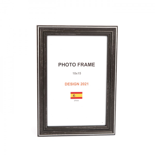 Рамка для фото 1 фото 10x15 см графит темный 