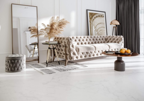 Плитка Golden Tile Calacatta Prima білий 4G0510 60,7х60,7 