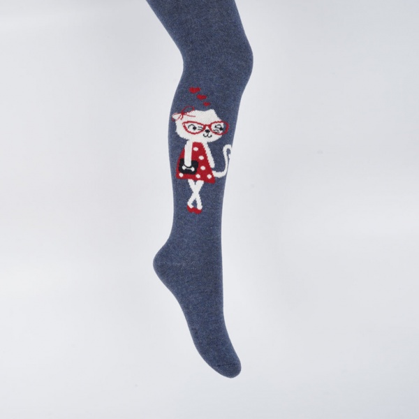 Колготки для дівчаток KATAMINO K30199р.119-131 джинс 