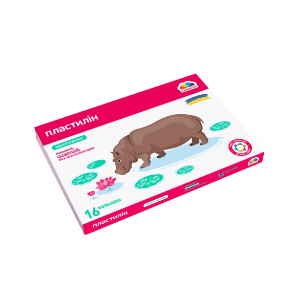 Пластилін 16 кольорів 256 г Гамма UA