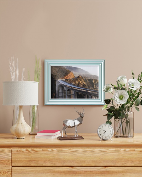 Рамка для фотографии со стеклом MARCO decor 4017 1 фото 30х40 см мятный 