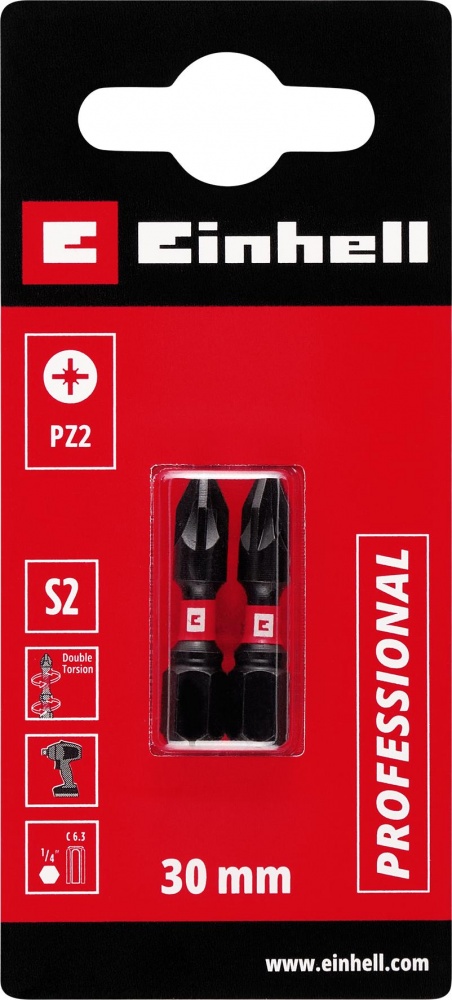 Біта торсіонна Einhell 30 мм S2 PZ2 2 шт. 132050