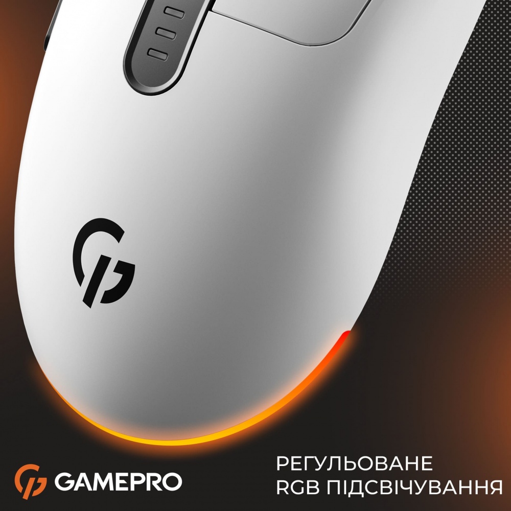 Мишка бездротова GamePro Genesis Winner white (GM079W)