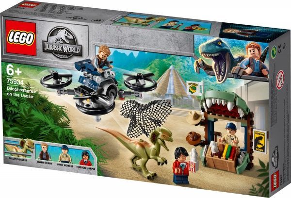 Конструктор LEGO Jurassic World Дилофозавр на свободе 75934