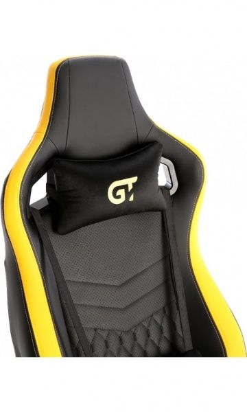 Кресло GT Racer X-0718 черно-желтый 
