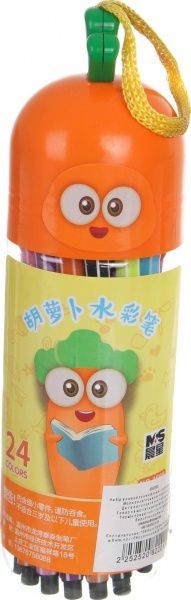 Набір фломастерів акварельних 24 кольори Морковка помаранчевий колір