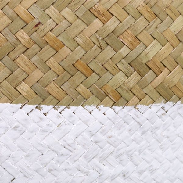 Кошик плетений великий 24х14 см білий