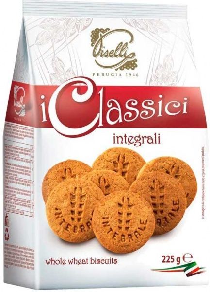 Печенье Piselli песочное с цельнозерновой муки 225 г (8032755321262) 