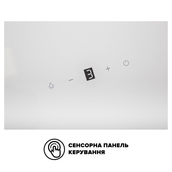 Витяжка Interline FLOW WH A/60/GL/M