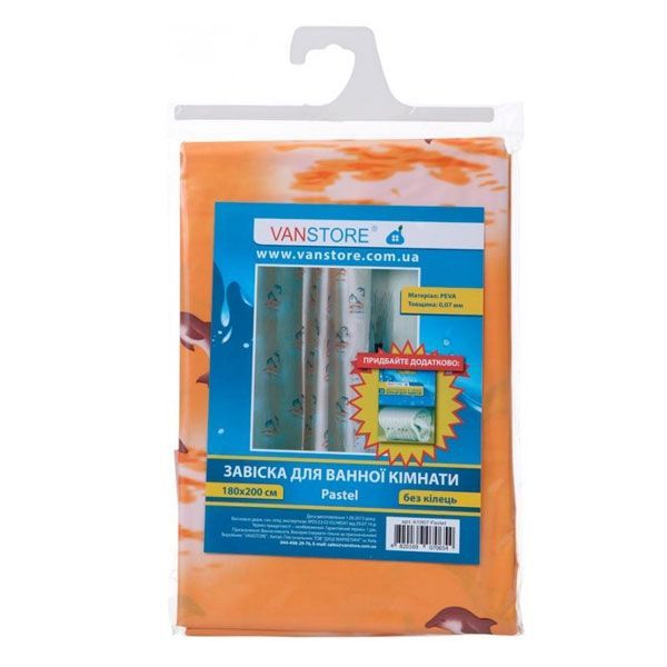 Штора для душа VanStore Pastel 610-07