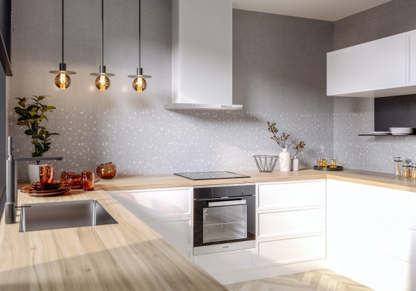 Плитка Golden Tile Joy Terrazzo сірий JO2161 30x60 