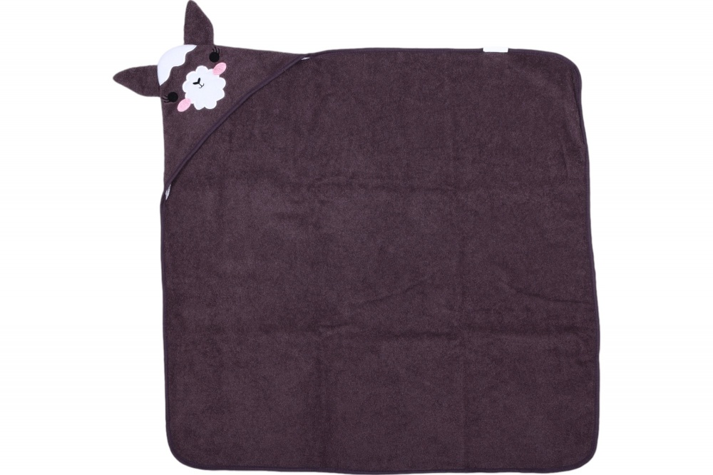 Полотенце-уголок Білтекс Лама 85x85 см коричневый