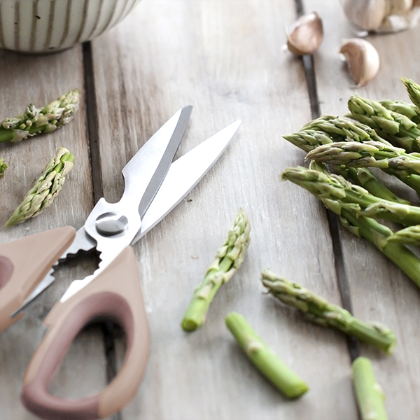 Ножиці універсальні Smart Kitchen by Flamberg з чохлом Affection Milk tea 22 см