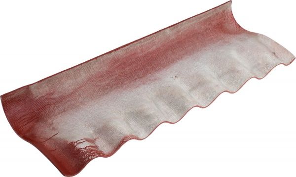 Гребень волокнистоцементный IFCEM КС-2 1130х385 мм бордо