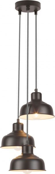 Люстра підвісна Rabalux Owen 2790 3x25 Вт E27 матовий чорний 