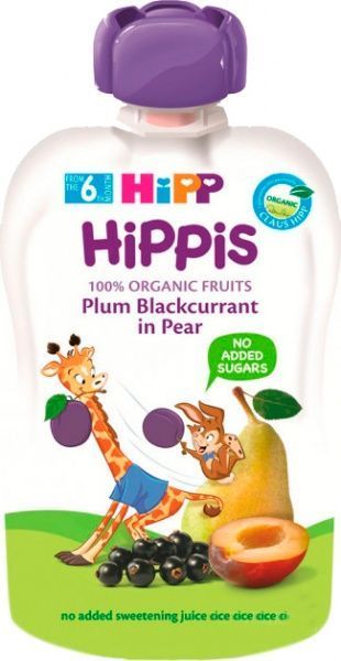 Пюре Hipp Груша-слива-смородина 100 г 9062300133780 