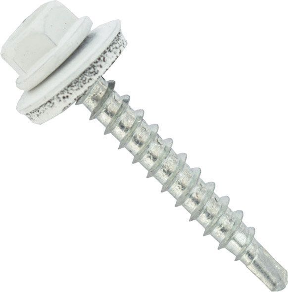 Саморіз покрівельний по дереву 4,8x55 мм 10 шт білий RAL 9003 Expert Fix