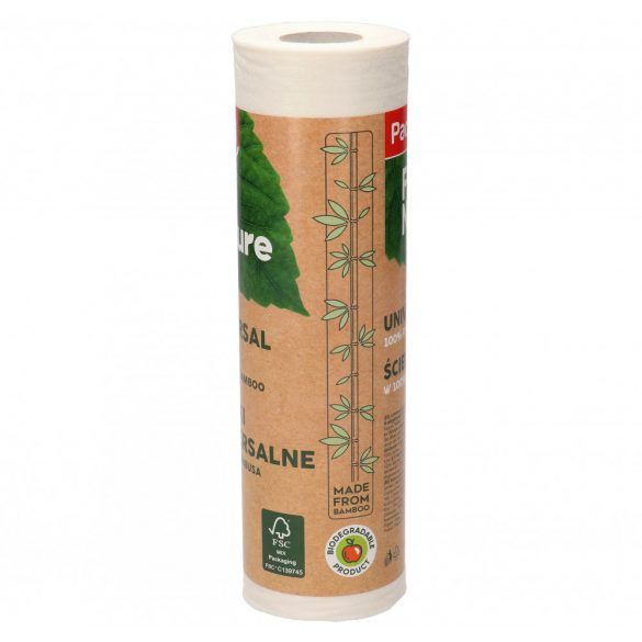 Салфетки в рулоне универсальные Paclan For Nature 40х25 см 40 шт./уп. белый