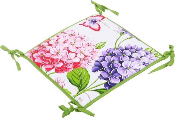 Подушка на табурет Гортензия 32x32x1,5 Luna