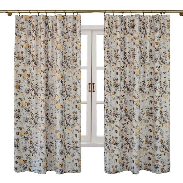 Комплект штор ORO Роза коричневая La Nuit