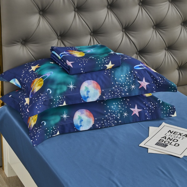 Комплект постільної білизни Saturnia 1.5 різнокольоровий La Nuit 