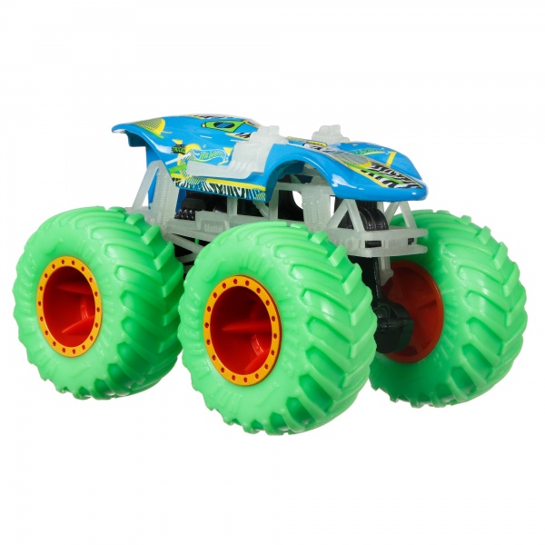 Машинка Hot Wheels Базовая внедорожник 1:64 серии Светящиеся в темноте Monster Trucks (в асс.) HCB50