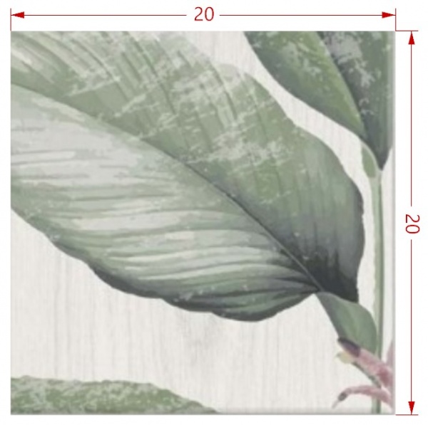 Плитка Mainzu Боттега Петчвуд Мурал Спрінг Ливс (композ.із 36 шт) 20x20 