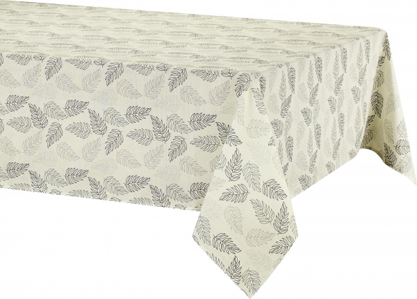 Скатертина Leaf 140x180 см пісочний із малюнком Luna 