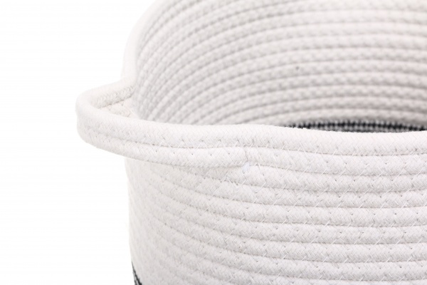 Кошик Elegance М 32х28х28 см EG92619 біло-сірий 