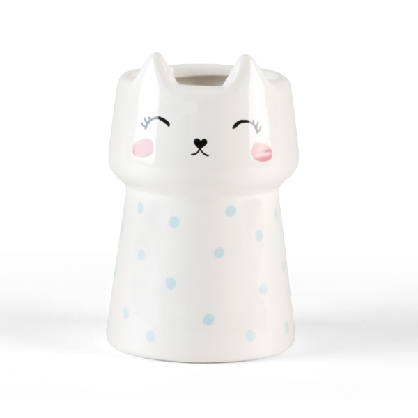 Подставка для зубных щеток Cute Cat BA-21 White